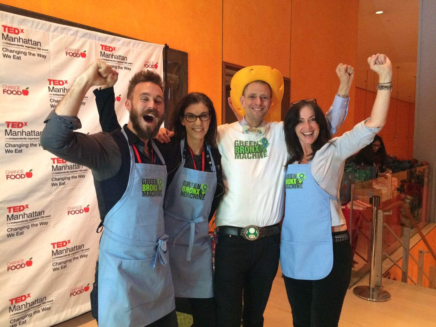Stephen Ritz with a group at TEDxManhattan