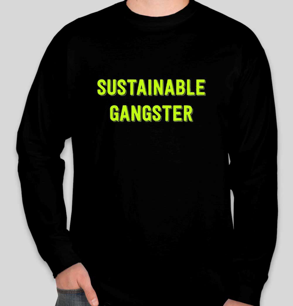 Sustainable-Gangster-Stephen-Ritz-Logo-T-Shirt-Front-Black